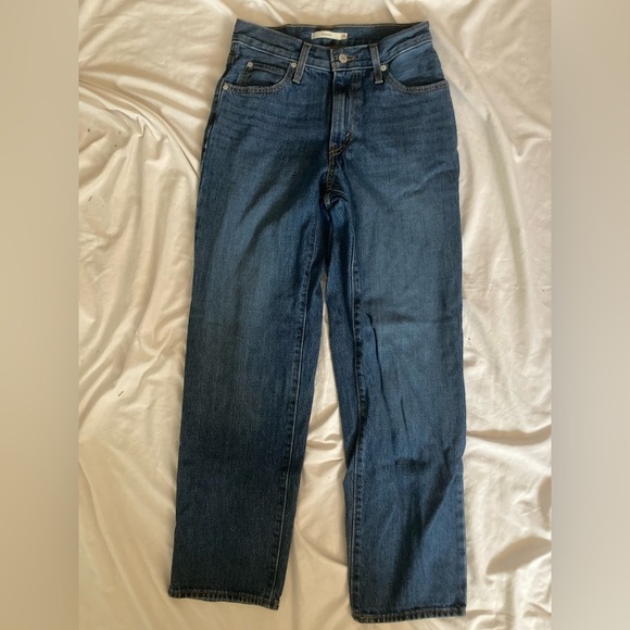 Levi’s 94 Baggy Jeans Size 26 Dark Wash Navy Blue - Picture 3 of 8